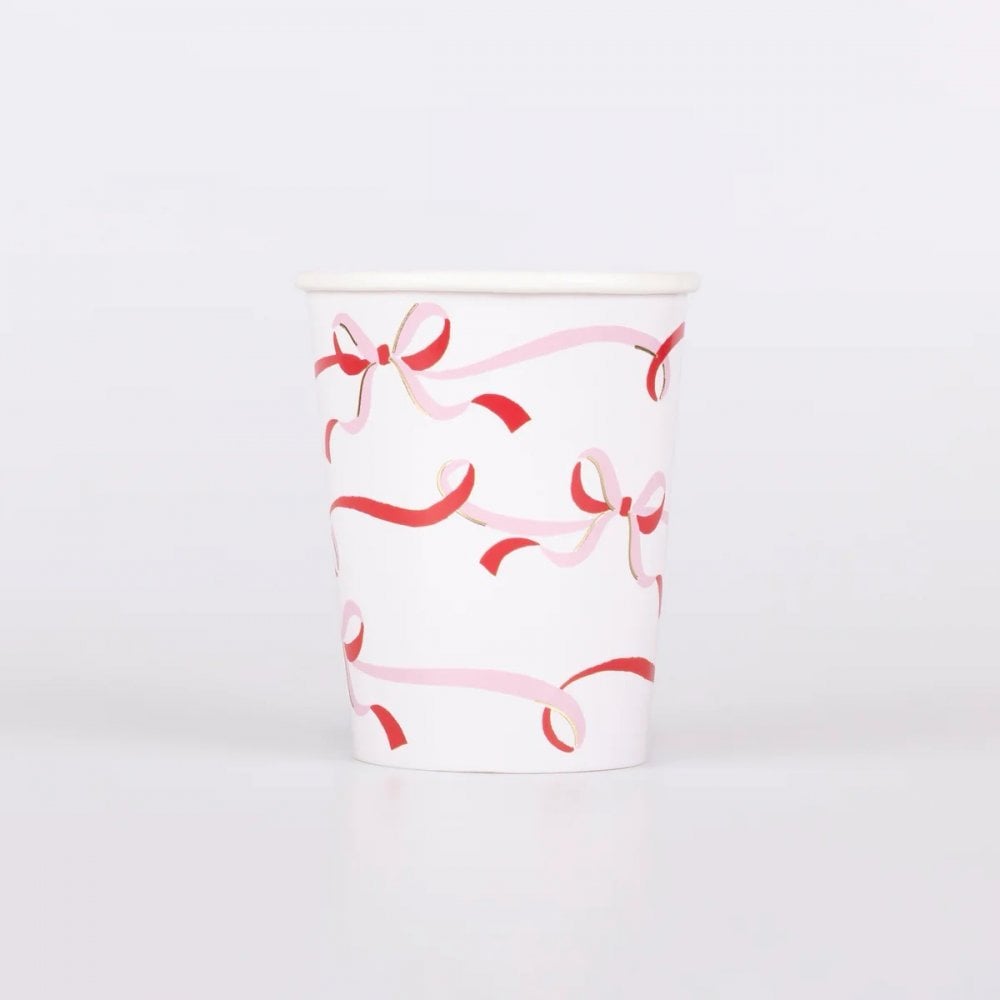 8 RIBBON BOW CUPS