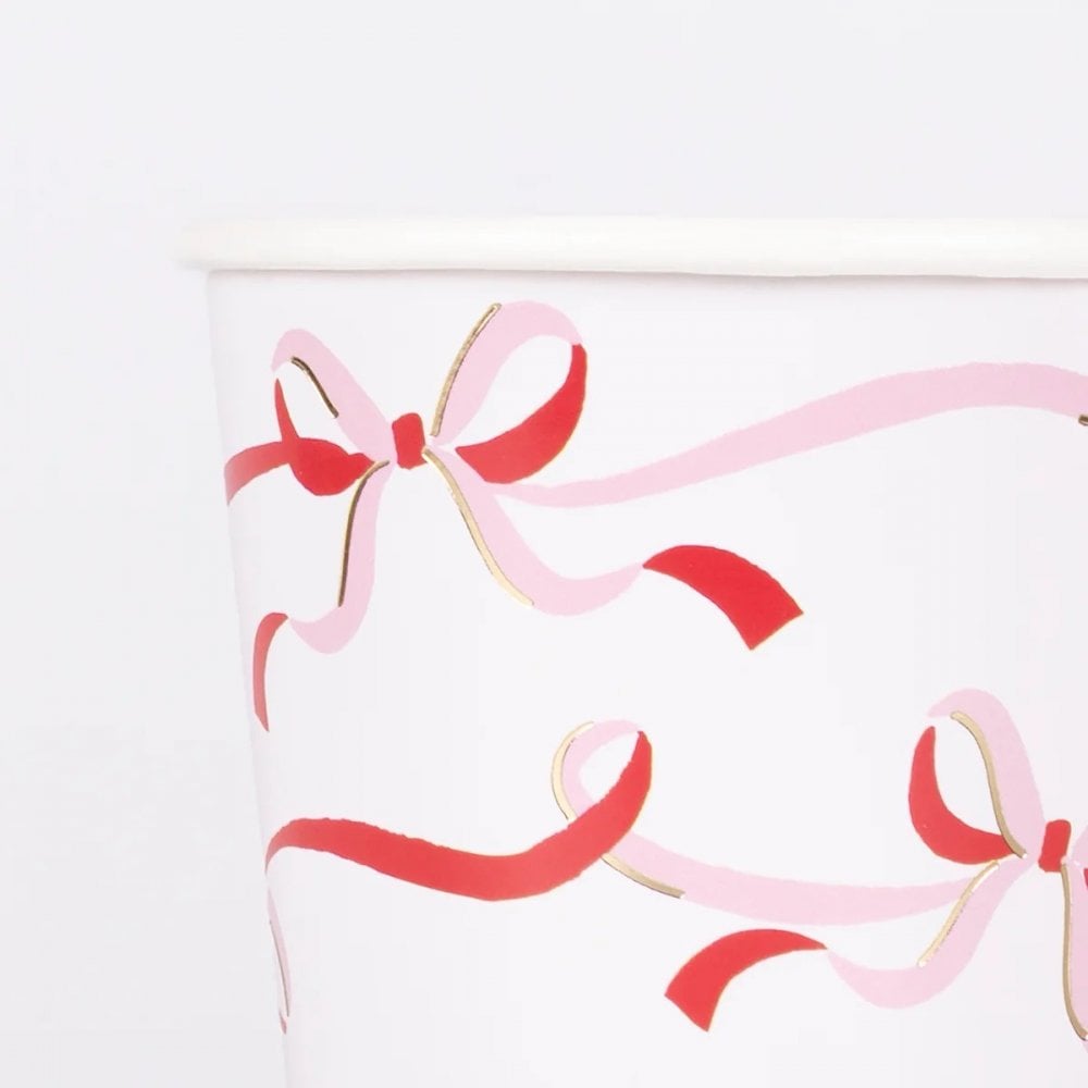 8 RIBBON BOW CUPS
