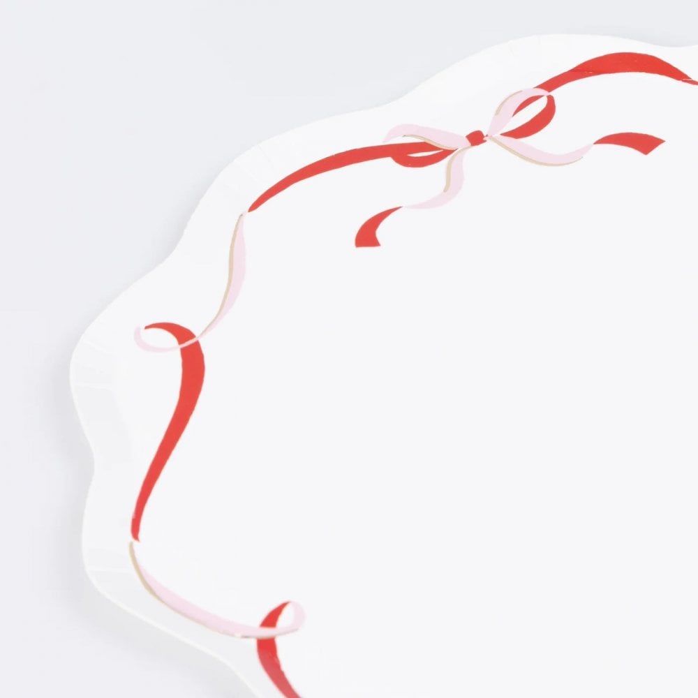 8 RIBBON BOW PLATES