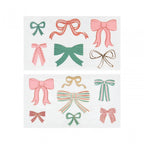 FESTIVE BOWS TEMPORARY TATTOOS