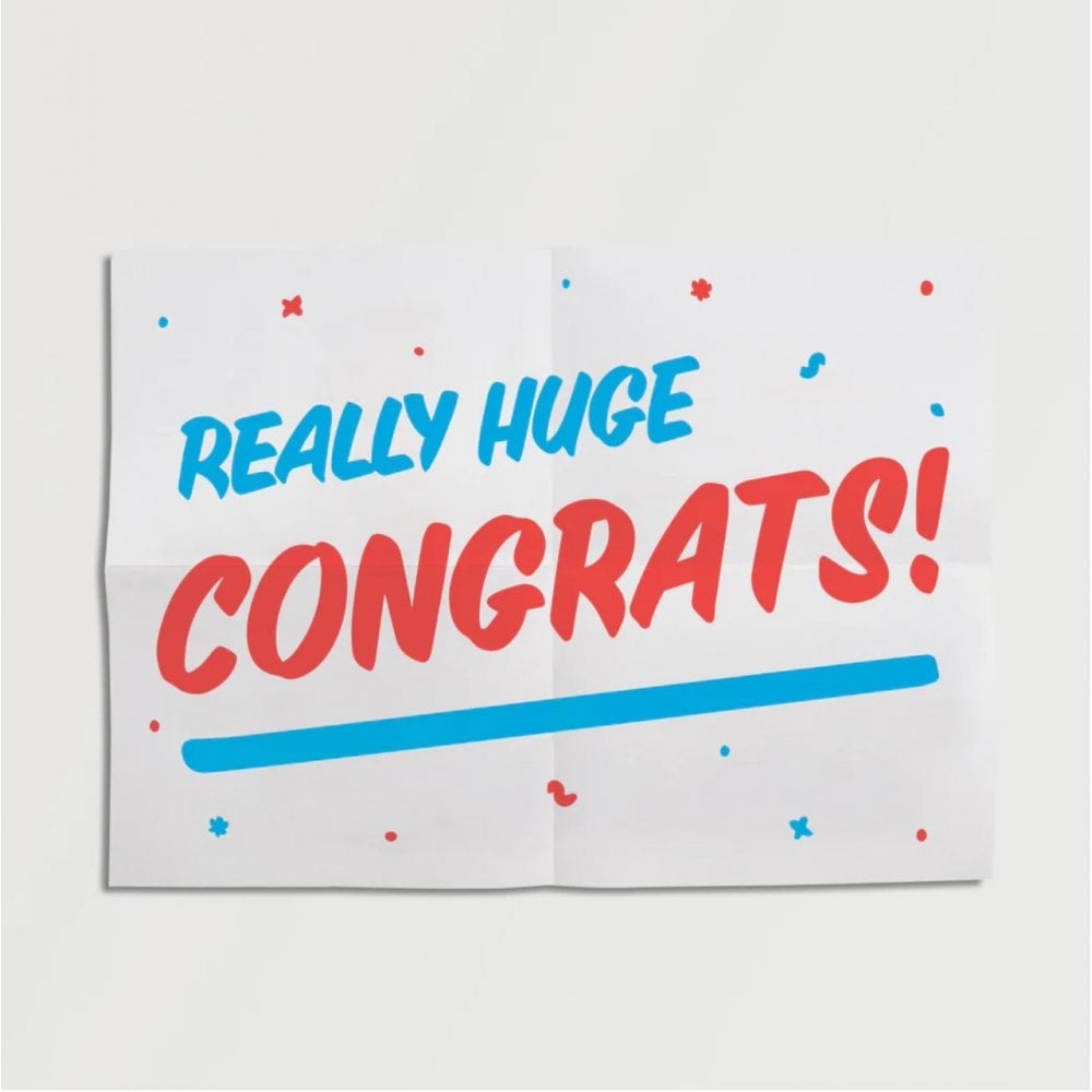 REALLY HUGE CONGRATS GREETING GRAM