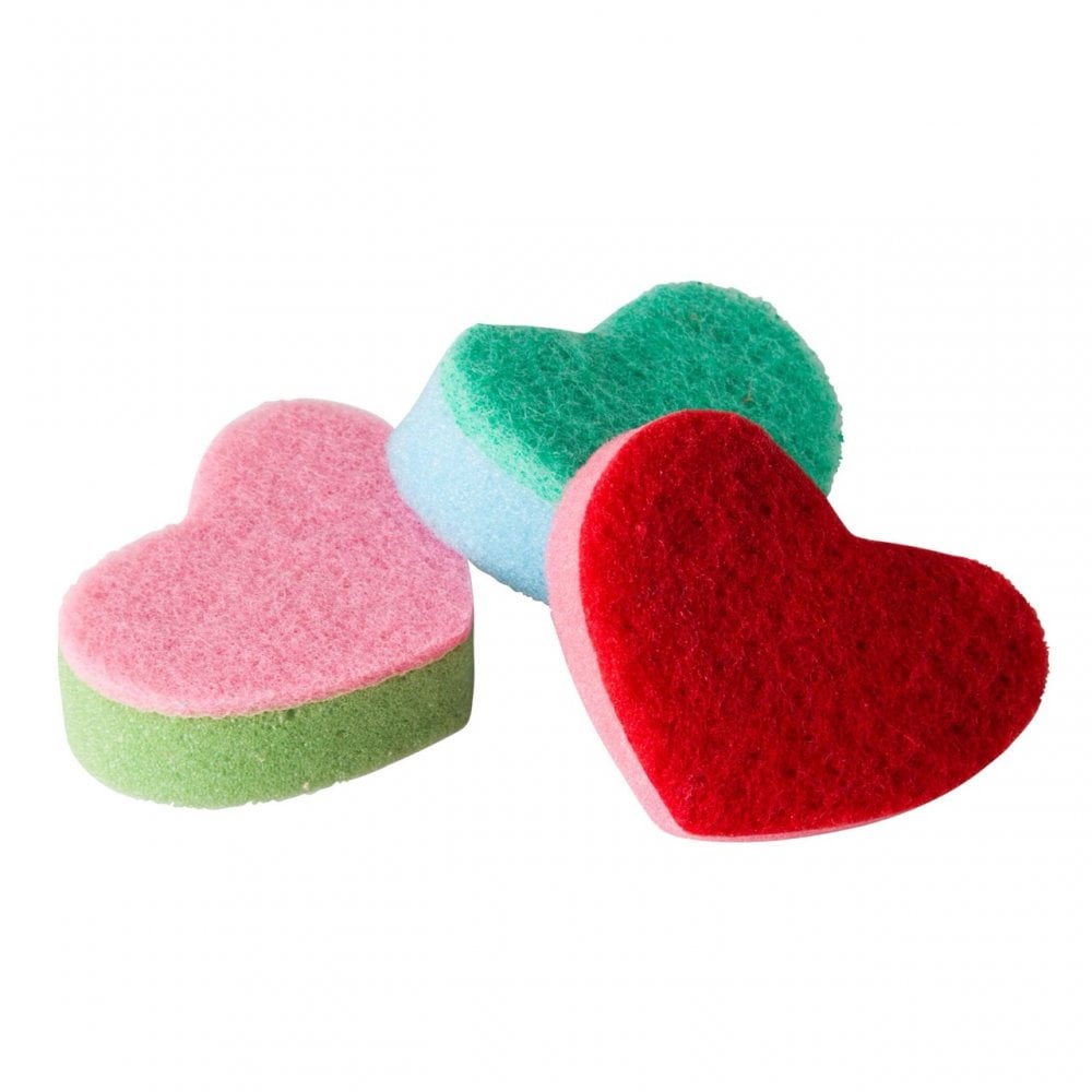 HEART SHAPED KITCHEN SPONGES