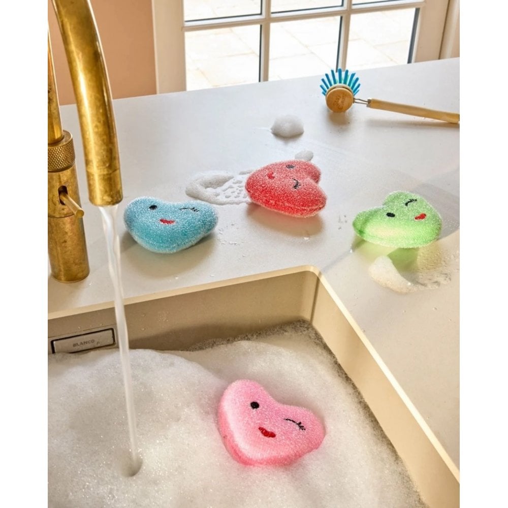HEART SHAPED KITCHEN SPONGES