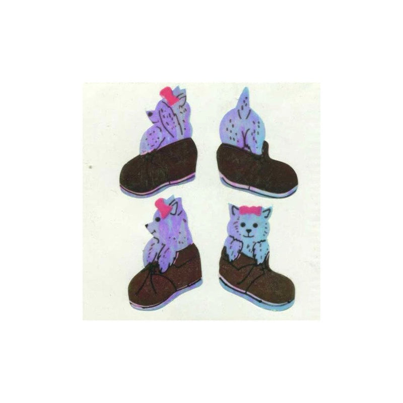 PEARLY STICKER SHEET - Puppies in Shoes