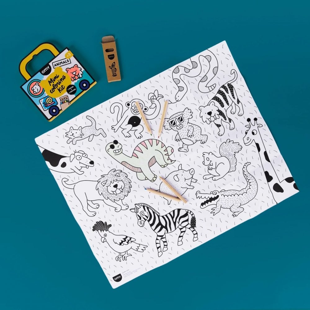 POCKET COLOURING - ANIMALS (3-7 YEARS)