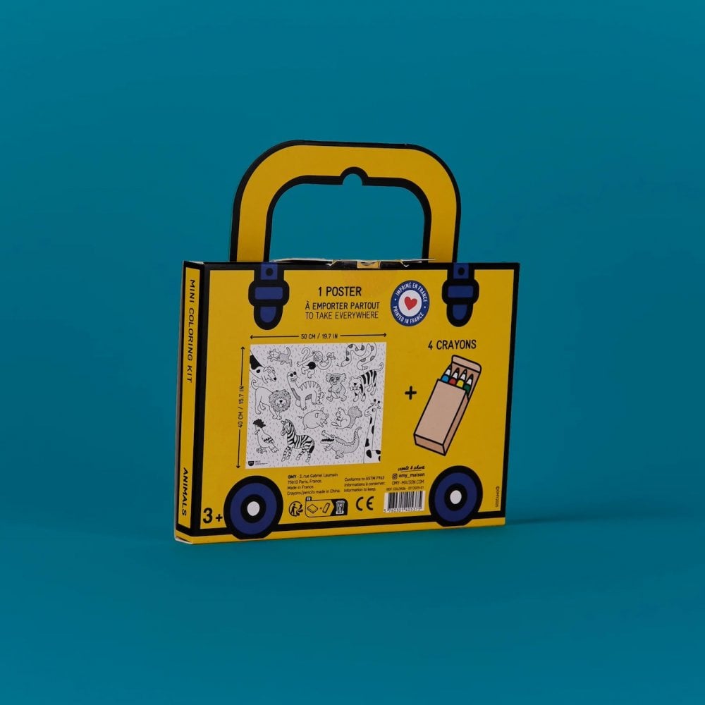 POCKET COLOURING - ANIMALS (3-7 YEARS)