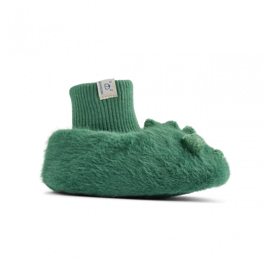 BETH CROCODILE SLIPPERS - GARDEN GREEN