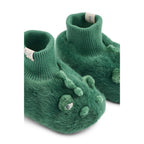 BETH CROCODILE SLIPPERS - GARDEN GREEN