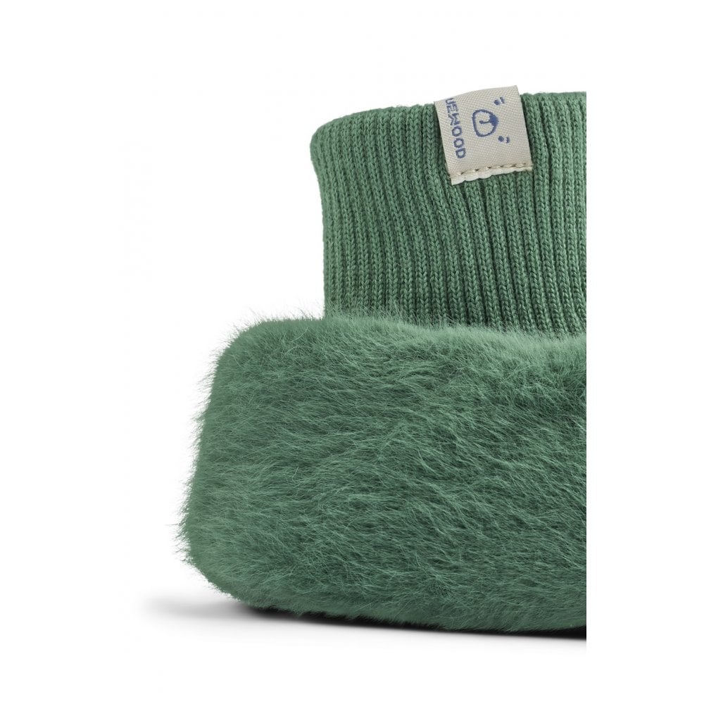 BETH CROCODILE SLIPPERS - GARDEN GREEN