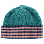 RIBBED LAMBSWOOL HAT - STRIPE 2-4 YEARS