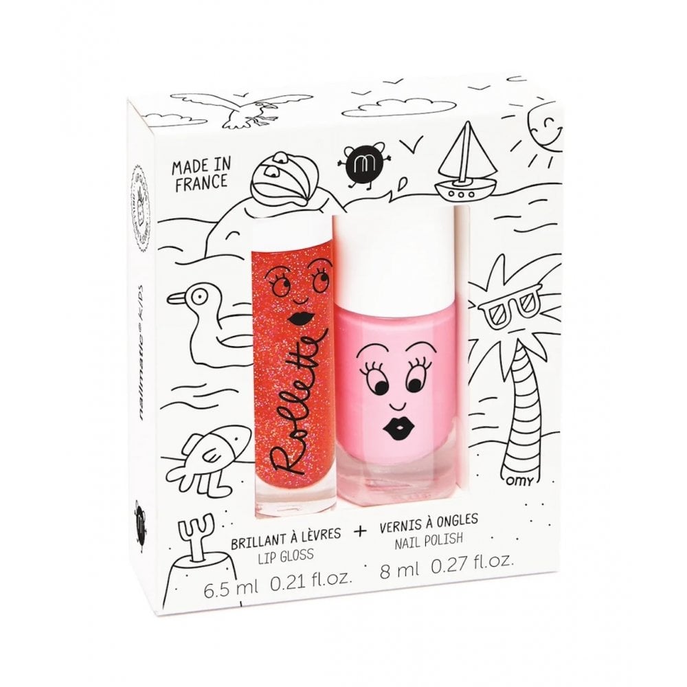 LIP GLOSS + NAIL POLISH DUO - HOLIDAYS STRAWBERRY/COOKIE
