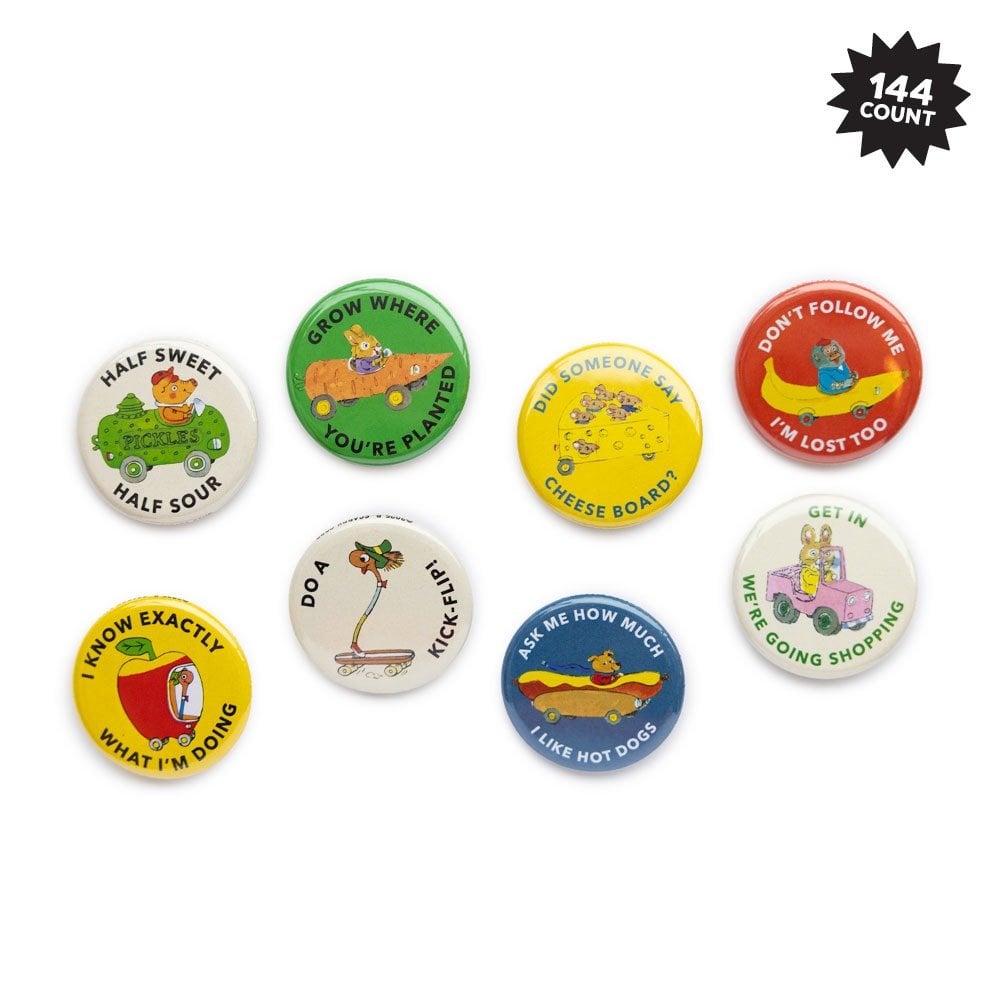 RICHARD SCARRY CARDS + TRUCKS BADGE