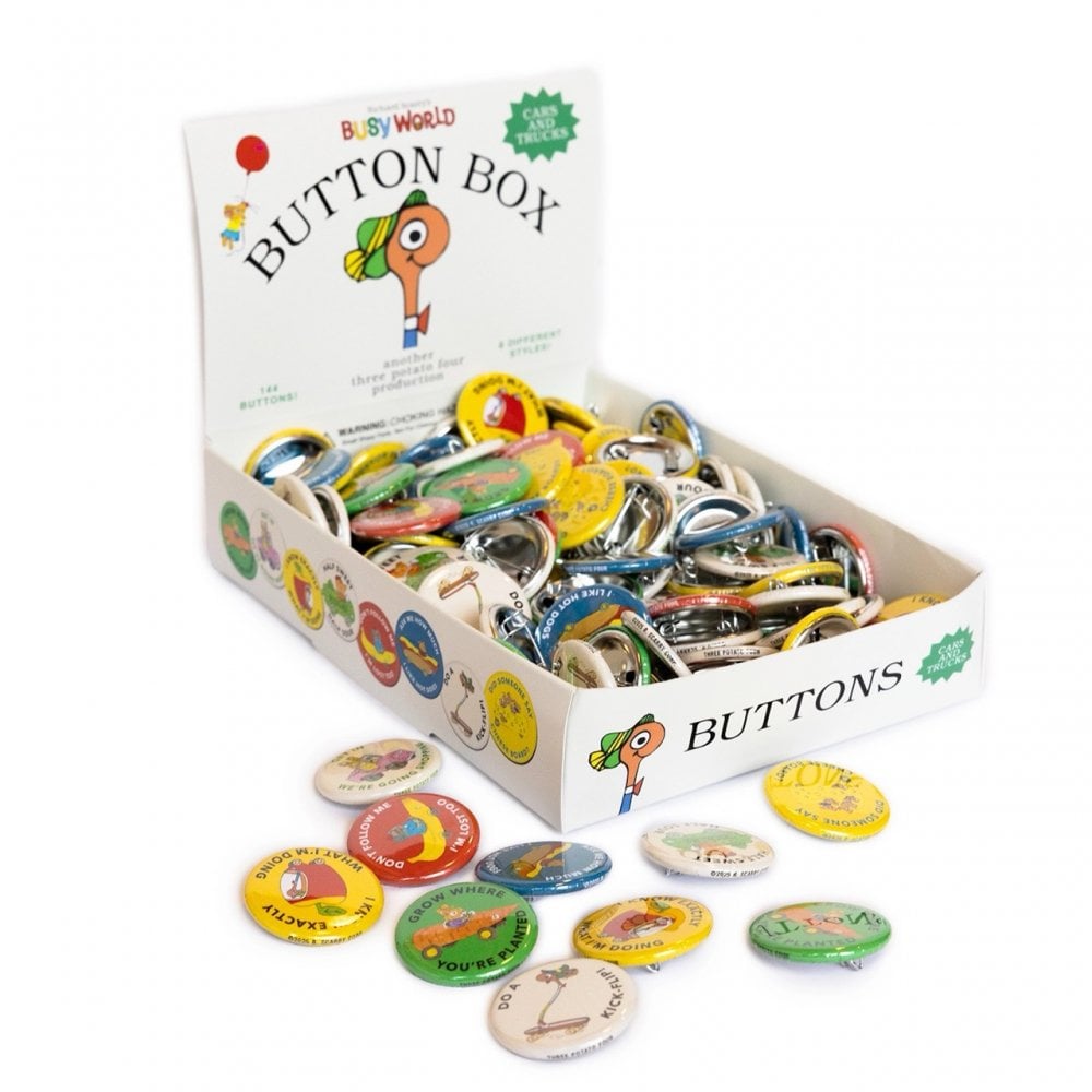 RICHARD SCARRY CARDS + TRUCKS BADGE