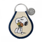 SNOOPY FLOWER BOUQUET PATCH KEY RING