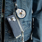 SNOOPY FLOWER BOUQUET PATCH KEY RING
