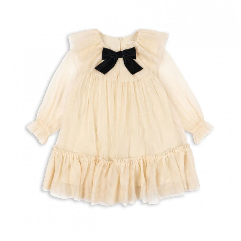 BOW DRESS - Parchment