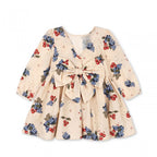 AVI LONG SLEEVE BOW DRESS - CREMONA