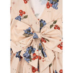AVI LONG SLEEVE BOW DRESS - CREMONA