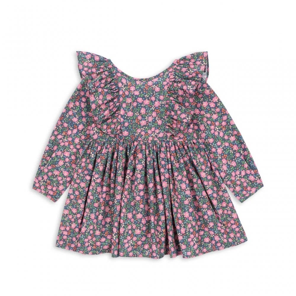 CIANNA LONG SLEEVE BOW DRESS - KYOTO