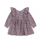 CIANNA LONG SLEEVE BOW DRESS - KYOTO