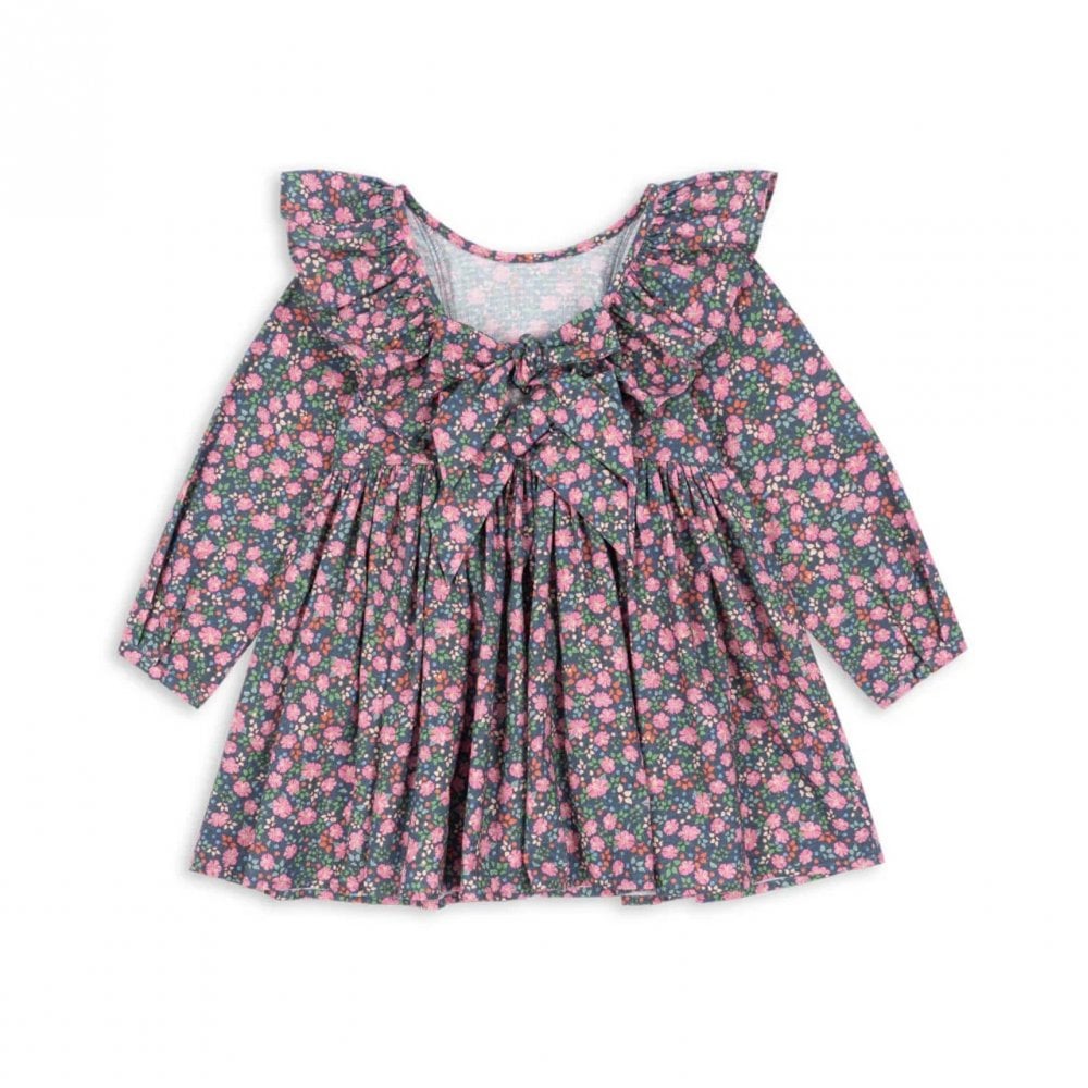 CIANNA LONG SLEEVE BOW DRESS - KYOTO
