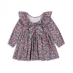 CIANNA LONG SLEEVE BOW DRESS - KYOTO