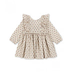 CIANNA LONG SLEEVE BOW DRESS - VERONA BLUES