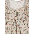 CIANNA LONG SLEEVE BOW DRESS - VERONA BLUES