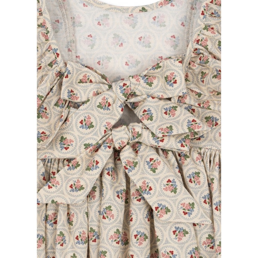 CIANNA LONG SLEEVE BOW DRESS - VERONA BLUES