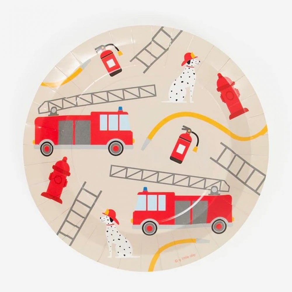 8 PLATES - FIREFIGHTER