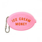 COIN POUCH KEY CHAIN - ICE CREAM MONEY