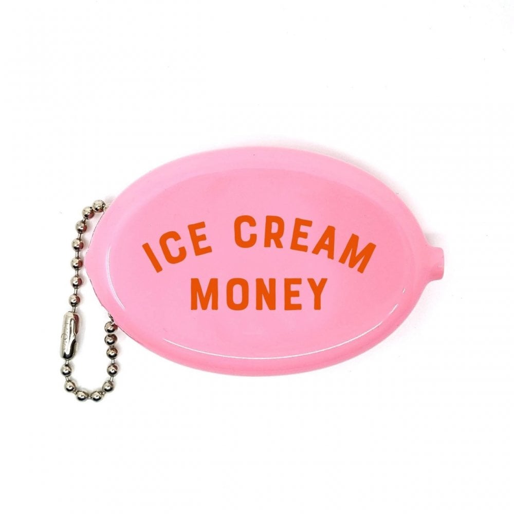 COIN POUCH KEY CHAIN - ICE CREAM MONEY