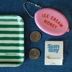 COIN POUCH KEY CHAIN - ICE CREAM MONEY