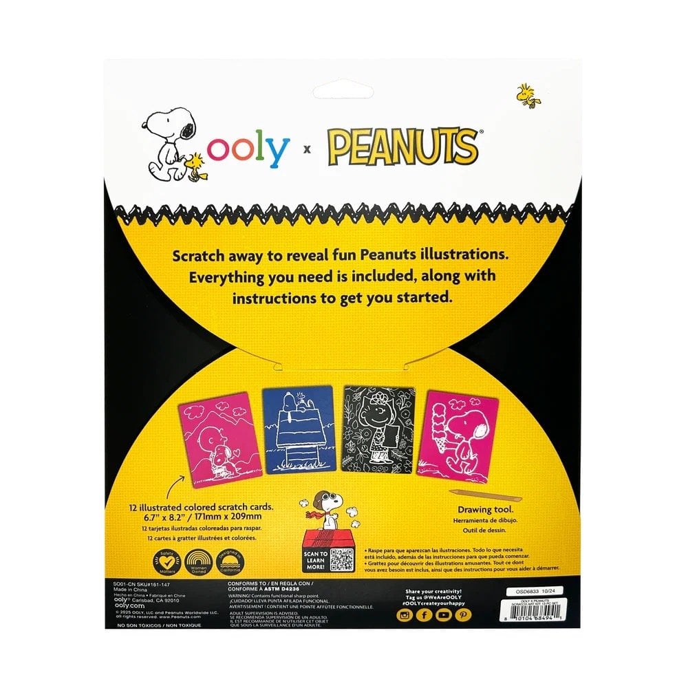 OOLY x PEANUTS SCRATCH ART KIT (6 YEARS+)