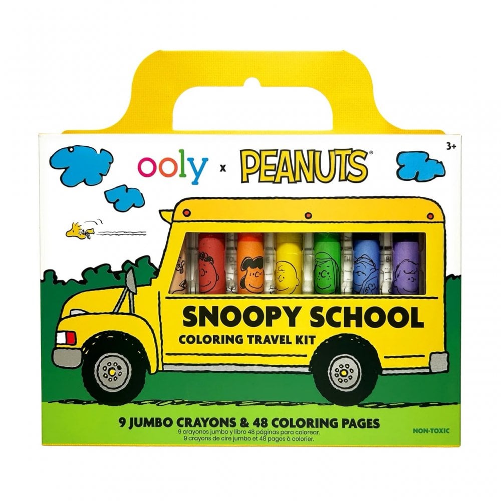 OOLY x PEANUTS SNOOPY SCHOOL COLOURING TRAVEL KIT (3 YEARS+)