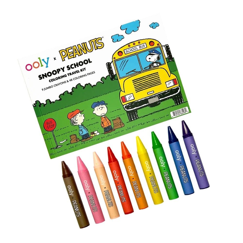 OOLY x PEANUTS SNOOPY SCHOOL COLOURING TRAVEL KIT (3 YEARS+)