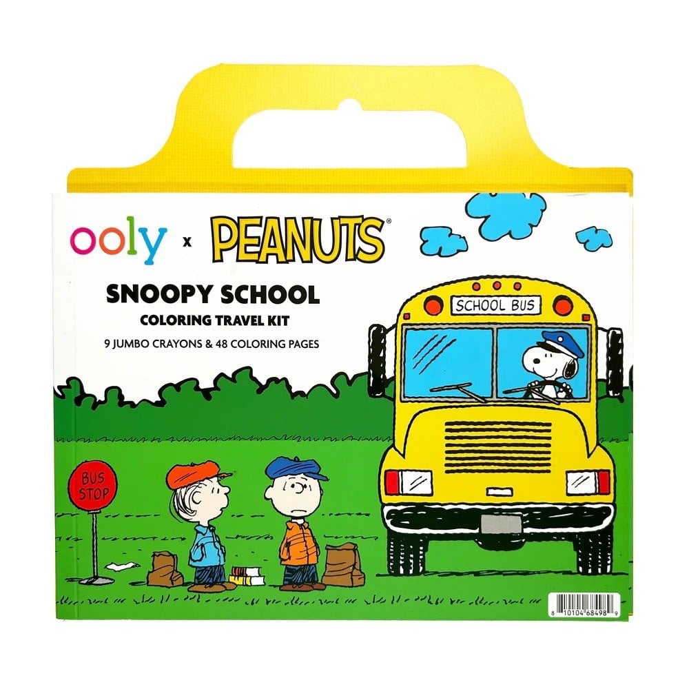 OOLY x PEANUTS SNOOPY SCHOOL COLOURING TRAVEL KIT (3 YEARS+)