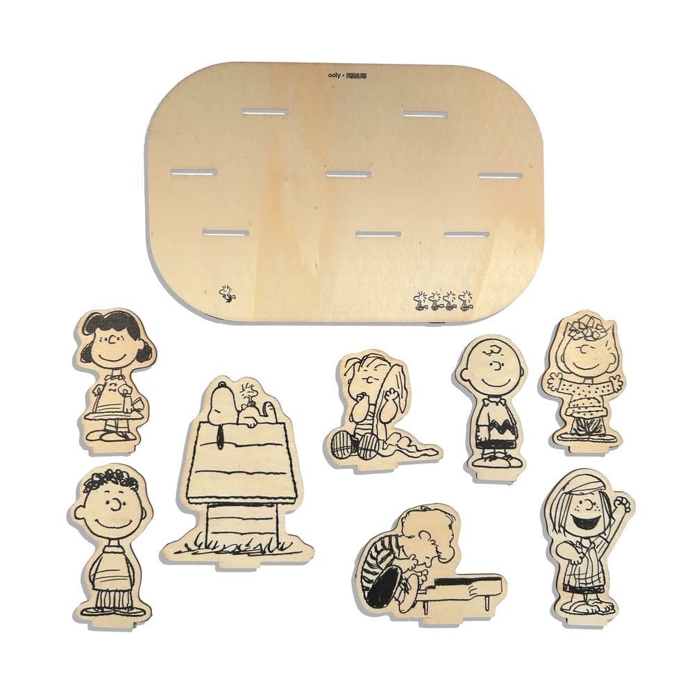 OOLY x PEANUTS COLOUR-IN WOODEN SCENE KIT (6 YEARS+)