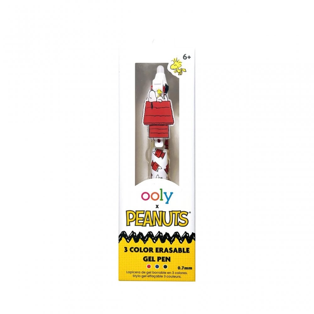 OOLY x PEANUTS 3 COLOUR ERASABLE GEL PEN (6 YEARS+)