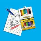 OOLYx PEANUTS DOUBLE ENDED BRUSH + STAMP MARKERS (4 YEARS+)