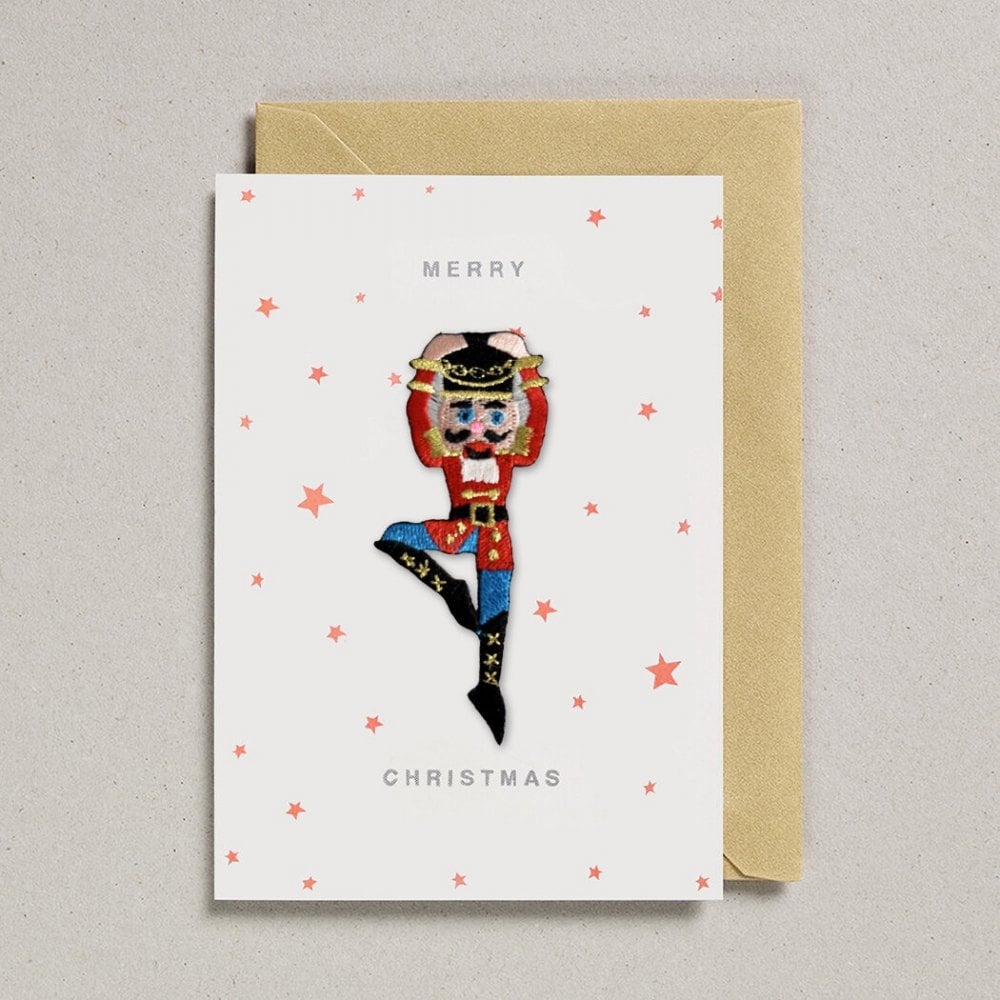 NUTCRACKER IRON ON PATCH CARD