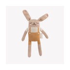 BUNNY KNIT SOFT TOY - OCHRE OVERALLS