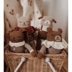 KITTEN KNIT SOFT TOY - SIENNA STRIPED ROMPER