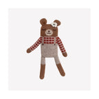 TEDDY KNIT SOFT TOY - SIENNA PLAID SHIRT