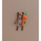 TEDDY KNIT SOFT TOY - SIENNA PLAID SHIRT