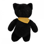SOFT TOY CAT - BLACK WITH MUSTARD BANDANA