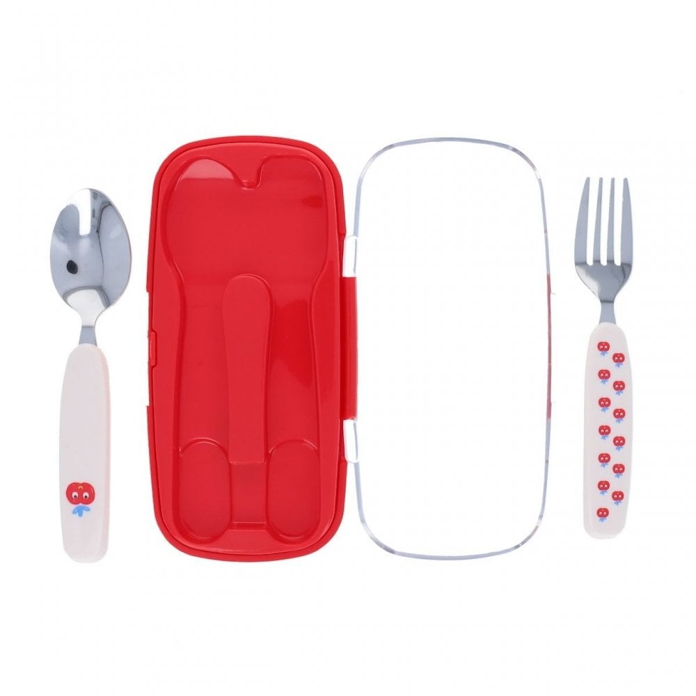 CUTLERY SET - RED APPLES