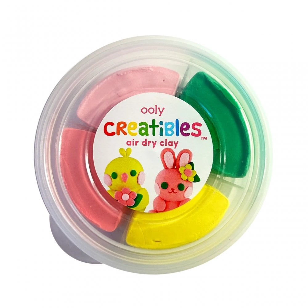 CREATIBLES DIY AIR DRY CLAY KIT 4 PIECE SET-GARDEN PALS (6 YEARS+)