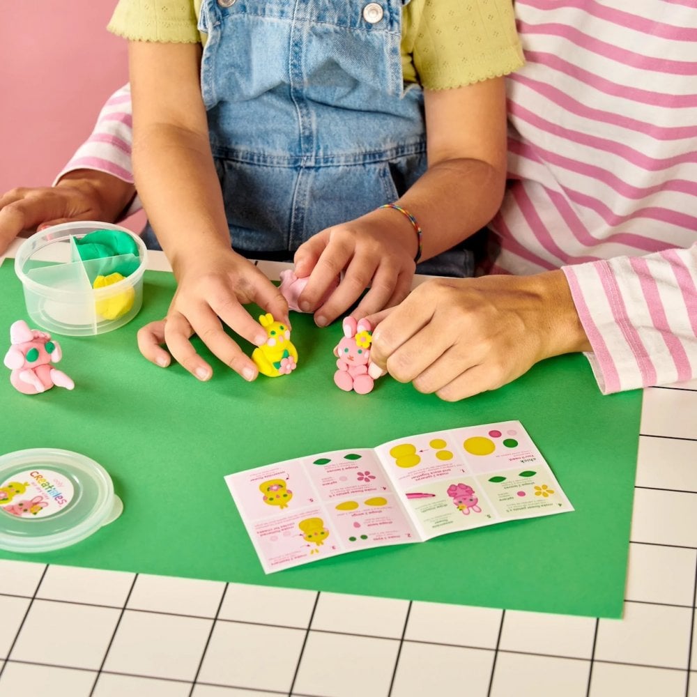 CREATIBLES DIY AIR DRY CLAY KIT 4 PIECE SET-GARDEN PALS (6 YEARS+)