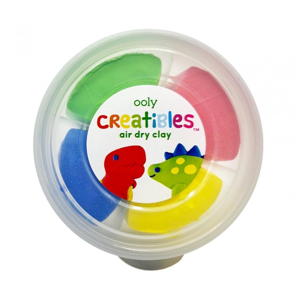 CREATIBLES DIY AIR DRY CLAY KIT 4 PIECE SET (6 YEARS+) - DINO